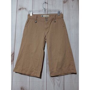 Gap Pants Ladies 2 Khaki Low Rise Cropped Tan White‎